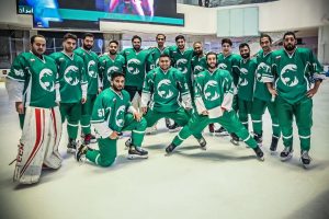 بازیکنان تیم ملی هاکی روی یخ ایران